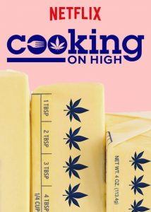 Sticks of butter with cannabis leaves printed on them